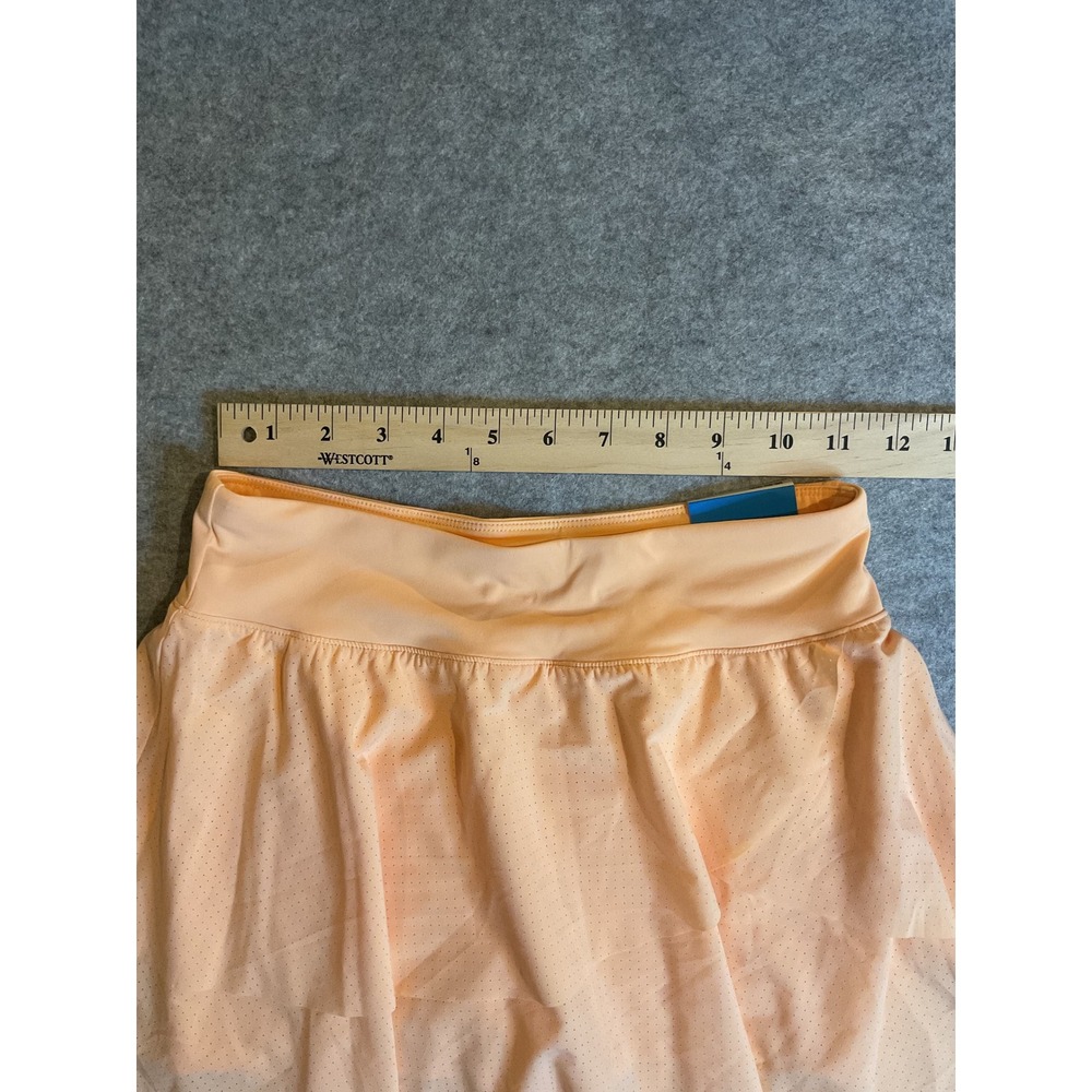 DSG Girls Mid-Rise Skort Peach Orange Athletic Tennis Skirt Size M 10-12 NWT - Picture 3 of 12